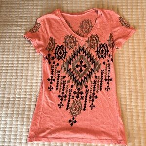 Small coral tee shirt